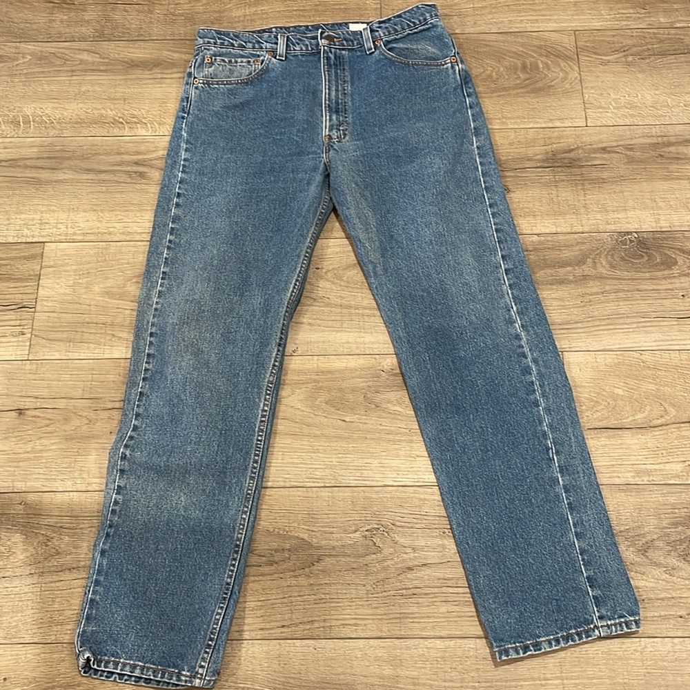 Vintage Made in‎ USA Men's Levi's 505 Denim Straight Leg Regular Fit Jeans 36x32